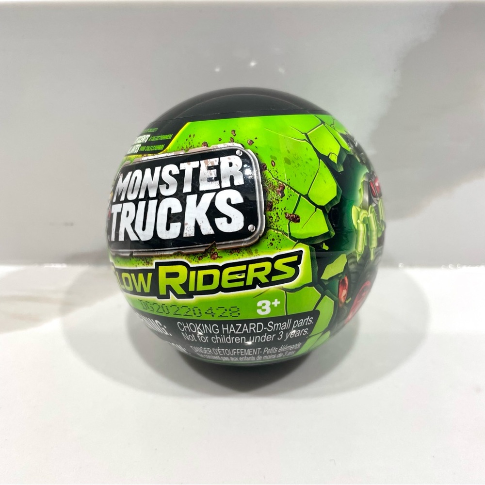 🔵3/$25 NEW Zuru 5 Surprise Monster Trucks Glow Riders Mystery Capsule